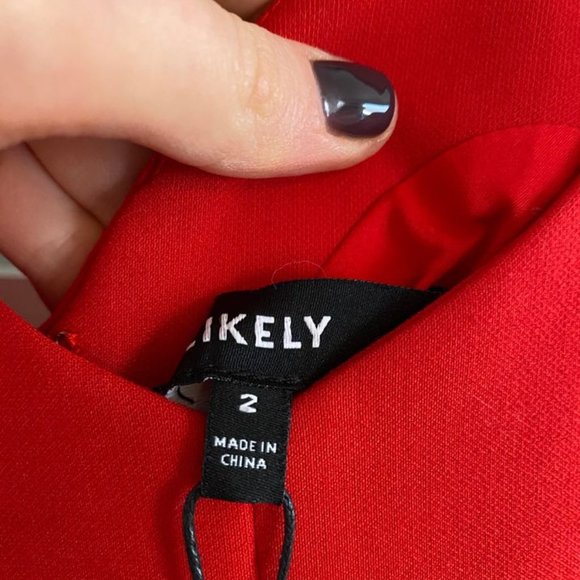 Red Likely High Low Cocktail Dress - Picture 4 of 5